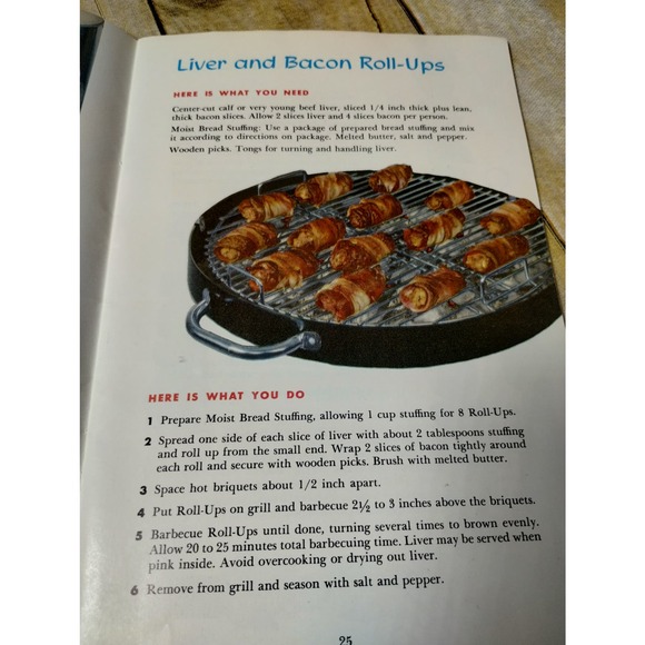 Vtg How to Cook Outdoors Cookbook Garden Mark 1961 Grilling Barbecue  (bb10) - Picture 7 of 10